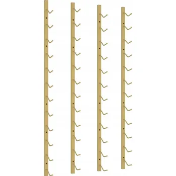 Stojan na víno Stojan na víno na 12 lahví, lakované železo, zlatý, 12,5x2,5x116 cm