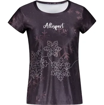 Dámské tričko Dámské vánoční triko premium ALTISPORT VOJ/ALWVN8TR06 HNĚDÁ XXXL