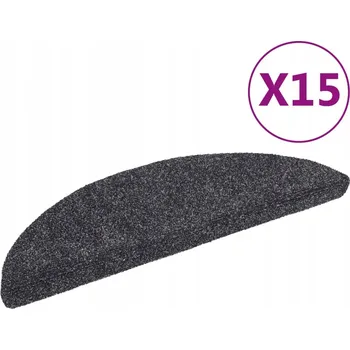 Nášlap na schod Nášlapy na schody jehličkové protiskluzové tmavě šedé 56x17x3 cm