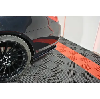 Tuning Maxton Design boční difuzory pod zadní nárazník pro Mercedes třída E w212/AMG-Line, černý lesklý plast ABS