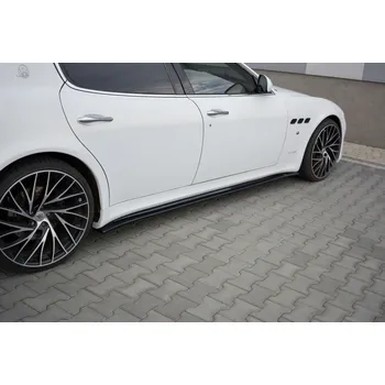 Auto-moto Maxton Design difuzory pod boční prahy pro Maserati Quattroporte Mk5, černý lesklý plast ABS