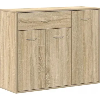 Komoda Komoda s 1 zásuvkou a 3 dvířky, Dub Sonoma, 88x30x70 cm