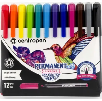 Vícebarevné fixy na papír Centropen 12 ks