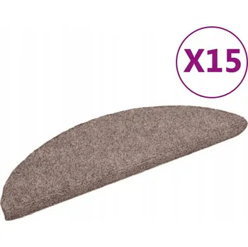 Nášlap na schod Protiskluzové nášlapy na schody Jehličkové Krémové 56x17x3 cm