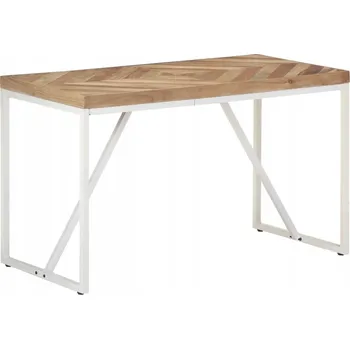 Jídelní stůl Jídelní stůl z akáciového a mangového dřeva, ocelové nohy, 120x60x76 cm