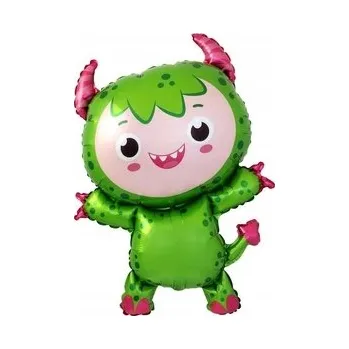Balónek Fóliový balónek Flexmetal malá zelená příšerka, 24 palců