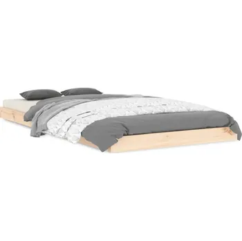 Postel Rám Postele z masivního borovicového dřeva, 193,5 x 94 x 9 cm, barva surová