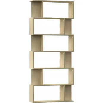 Obývací pokoj Knihovna s 18 přihrádkami Dub Sonoma 80x24x192 cm