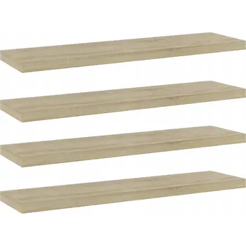 Knihovna Police na knihy z dřevotřísky, dub sonoma, 40x10x1,5 cm