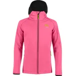 KARPOS Cyklistická větruodolná bunda - LAVAREDO KID WINTER - růžová/černá 6Y