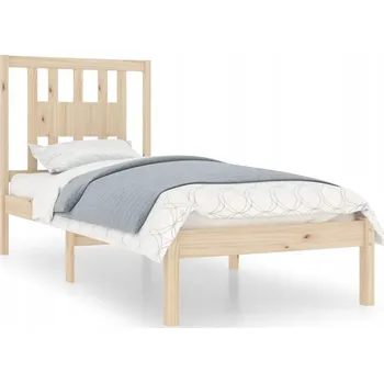 Postel Rám postele z borovicového dřeva 205,5 x 96 x 100 cm, neošetřené dřevo