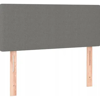 Čelo postele nastavitelné, tmavě šedá látka, 100x5x78/88 cm
