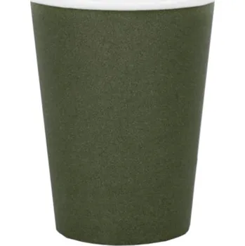 Santex Kelímky papírové šedohnědé 250 ml 10 ks