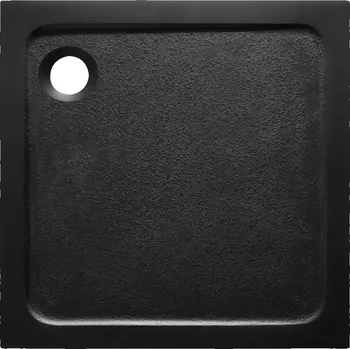 Sprchová vanička Sprchová vanička čtvercová SAT Project 80x80 cm litý mramor černá SATSVPRO80QCA - SATSVPRO80QCA