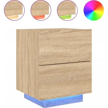 Noční stolek Noční stolek se 2 zásuvkami , dub sonoma, 45x40x55 cm