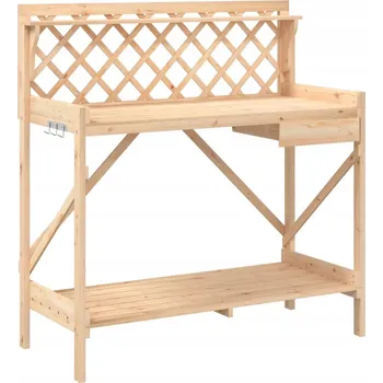 Zahradní stůl Zahradní stůl z masivního jedlového dřeva, 110 x 50 x 117 cm