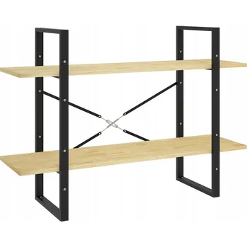 Knihovna Industriální regál na knihy z masivního borovicového dřeva, 100x30x70 cm