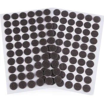 Zip Suchý zip samolepicí kolečka Ø15 mm, malé, 9 šedá tmavá