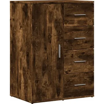 Komoda Univerzální skříňka z dřevotřísky, kouřový dub, 59x39x80 cm