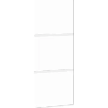 Interiérové dveře Posuvné dveře z tvrzeného skla a hliníkového rámu, 90x205 cm, bílé