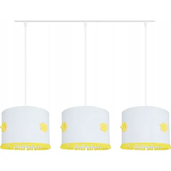 Závěsné stropní svítidlo pro děti, moderní stínidlo s květy, žluté