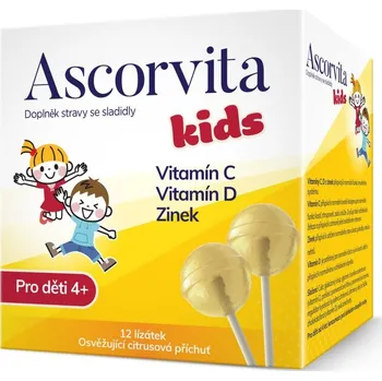 Ascorvita Ascorvita Kids lízátka pro děti 12ks
