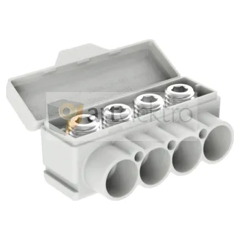 Distribuční svorka SLT 50-4 šedá Al 10-50/Cu 2.5-35 mm2 1000V typ MAS4050A10 Morek