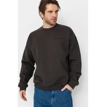 Pánská mikina Brixton Embroidered Heavy Weight Crew (washed black) M, černá