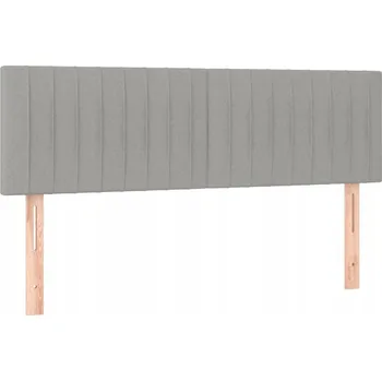 Klasické čelo postele s nastavitelnou výškou, světle šedé, 144x5x78/88 cm