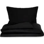 Saténové povlečení 140x200, 70x90cm černé