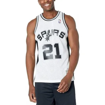 Pánské tričko Mitchell & Ness pánské San Antonio Spurs NBA Swingman Jersey Duncan SMJYCP19247-SASWHIT98TDU pánské XXL