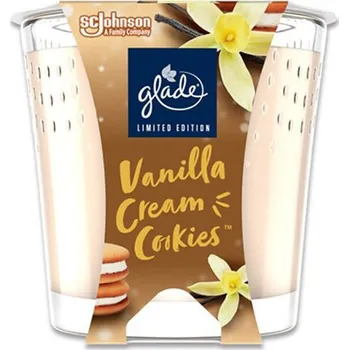 Svíčka Glade Vonná svíčka Vanilla Cream Cookies 112 g