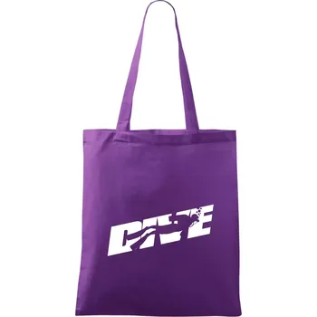 Nákupní taška Dive potápěč - Taška bavlněná - 42 x 38 cm ( Fialová )