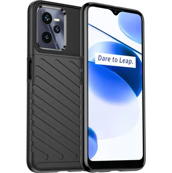 Pouzdro na mobilní telefon Hurtel Silikonové pouzdro Thunder Case pro Realme C35, černé