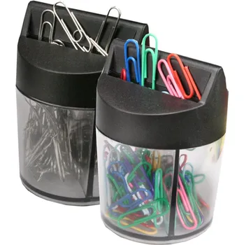 Kancelářská sponka Barevné sponky, v magnetické dóze, 28mm, 100ks/bal.
