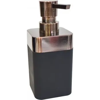 Dávkovač mýdla dávkovač 0,37l mýdla, MURCIA 6,8x6,8x15,8cm, ABS plast+pryž