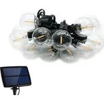 Solární girlanda Forever Light LED SUNARI FLS-120 5,5m + 10 žárovek čirá G40 IP44