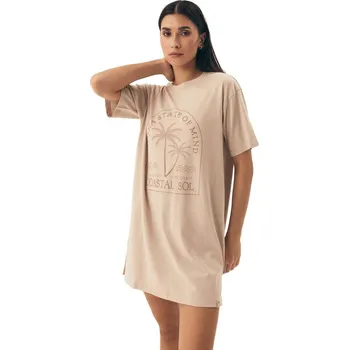 Dámské pyžamo Dámská béžová noční košilka Nules - Henderson, Béžová L i41_9999955352_2:béžová_3:L_