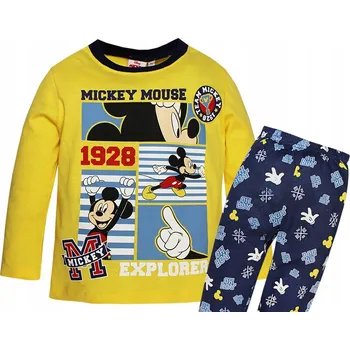 Chlapecké pyžamo Myšák Mickey PYŽAMO CHLAPECKÉ DO ŠKOLKY NA PRÁZDNINY DISNEY 98
