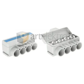 Distribuční svorka SLT 50-4 -3 modrá Al 10-50/Cu 2.5-35 + 3x2,5mm2 1000V typ MAS4051B10 Morek