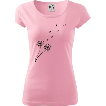 Dámské tričko Pampeliška - Dámské triko Pure - XS ( Růžová )