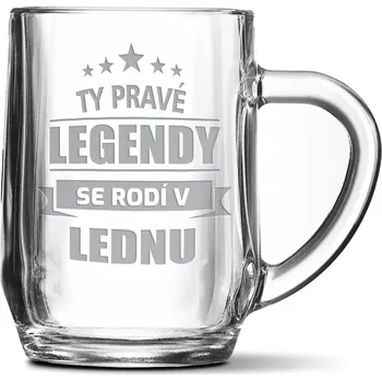 Sklenice Sablio Půllitr Ty pravé legendy se rodí v lednu: 0,5
