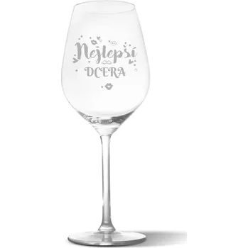 Víno Sablio Sklenička na víno Nejlepší dcera: 49 cl