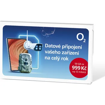 SIM karta O2 Roční datové připojení 50 GB Bundle 3+1