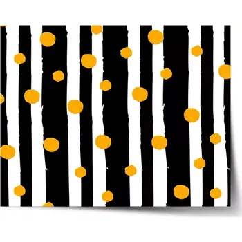 Plakát Sablio Plakát Pruhy a puntíky - 60x40 cm