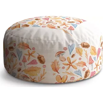 Taburet Sablio Taburet Circle Podzimní srdce: 38x48 cm