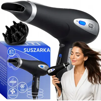 Fén Fén na vlasy 5v1 2000W Ionizace DIFUZÉR TRYSKA STUDENÝ VZDUCH