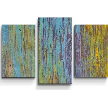 Obraz Sablio Obraz - 3-dílný Dřevěná abstrakce - 75x50 cm