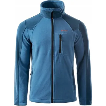 Pánská mikina MIKINA FLEECOVÁ SPORTOVNÍ PÁNSKÁ FLEECOVÁ MIKINA MODRÁ HI-TEC MONAR L