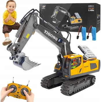 RC model auta DÁLKOVĚ OVLÁDANÝ PÁSOVÝ BAGR HRAČKA RC NA DÁLKOVÉ OVLÁDÁNÍ